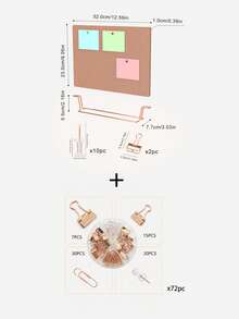 带支架的创意桌面留言板 - 办公室留言板、公告栏、照片展示墙、备忘录提醒展示、学校用品、返校