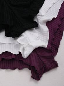 3条装女士舒适荷叶边平角内裤