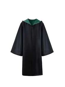 1 pieza Capa de mago encantado | Capa con capucha unisex para cosplay y eventos escolares Auténtica bata de bruja/mago | Disfraz de fantasía premium con capucha ajustable Capa mágica de género neutro | Conjunto de capa con capucha de hechicero para adultos | Atuendo de rol para convenciones de anime y Halloween
