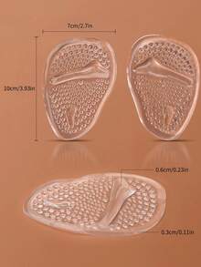 HALF INSOLE Metatarsal Pads Women | Heel Inserts For Women | Ball Of Foot Cushions (1 Pair Foot Pads) All Day Pain Relief And Comfort One Size Fits Shoe Inserts For Women For Women High Heels Women Pumps And Men Sneakers Shoes Summer Daily Wear  Casual  Beach    Beach - Trong sáng - Xem 2