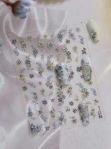 1 Stück 5D Nagelkunst Aufkleber, hochwertige Blumen Nagel Aufkleber zum Aufkleben, DIY Nagel Zubehör, Kleber für selbst gemachte Nägel, Nagel Aufkleber, Nagel Kunst Dekorationen, DIY Nagel Abziehbilder