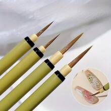 1 件装美甲笔细条纹线条花朵描笔 DIY UV 凝胶笔尖法式设计美甲工具笔刷 - 彩色 - 查看 2