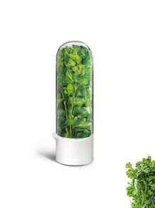 1/2/3pcs Refrigerator Herb Preserver, Refrigerator Herb Storage Container, Cilantro, Mint, Parsley, Asparagus Vegetable Preservation Jar, Keeps Vegetables Fresh For 2-3 Weeks