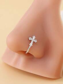 1 Stück neuer Vintage-Stil synthetischer Nasenclip, ohne Piercing, verstellbar für Frauen, minimalistisch & niedlich, geeignet für den täglichen Gebrauch und Partys - Verschiedenfarbig - Übersicht 7