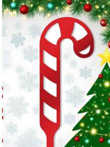 1 peça, estacas de jardim de doces de Natal, perfeitas para jardins ao ar livre, gramados e decorações de portas, adequadas para festas de fim de ano e decorações de Natal em casa.