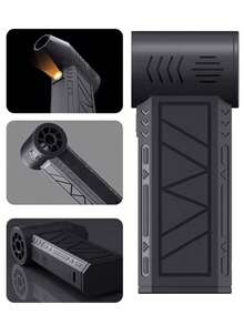 1 Set Of Violent Turbo Fan Mini Camping Outdoor Handheld Fan 130000 High-Speed Brushless Blower Dust Blower