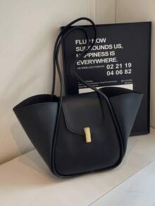 New Fashionable Women's Shoulder Bag, Made Of Classic Solid Color PU Waterproof Fabric, With A Magnetic Opening And Closing Design, A Large Capacity Shoulder Handbag, And A Versatile Casual Commuting Bag, Suitable For Travel Shopping, Commuting To Work, Going Out For Parties And Dates.