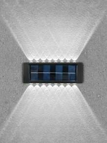 太阳能户外庭院灯、家用壁灯、墙壁装饰、上照灯和下照灯氛围壁灯、4/6/8/10/12/16 LED 凸壁灯，内置电池