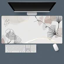 1pc Maple Leaf Pattern Mouse Pad Computer Desktop Long Mouse Pad Laptop Square Mouse Pad Office Anti-Slip Gaming Mouse Pad - Multicolor - View 6