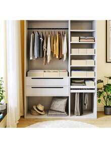 1/2/3/6 Stücke einfache faltbare Stoffaufbewahrungsbox - Schubladenteiler Organizer Behälter für Unterwäsche/BH