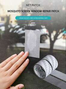 Self-Adhesive Fiberglass Window Screen Repair Tape, Waterproof Mosquito Net Repair Tape, Durable And Easy To Repair Holes Or Cracks On Window Screens And Doors
