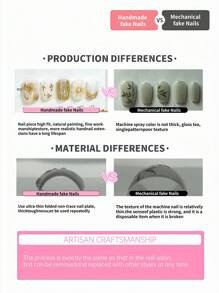 YINZIJIA Unique Design, Short Almond Shaped, 10 Pressed Nails, Pink French 3D Faux Pearls, Ice Crystal Petals Surrounding Faux Pearl Design With Circular Pattern, Short Size, Almond Shaped Pressed Nails, Perfect Gift For Daily Wear And Holiday Parties For Girls And Women In Spring And Summer Nail Supplies Nails