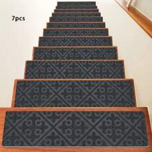 1/7/15 pièces Tapis d'escalier intérieur confortables et doux, tapis d'escalier, marches en bois, tapis antidérapants pour marches d'escalier, tapis antidérapants pour escaliers intérieurs en bois, tapis d'escalier autoadhésifs antidérapants, tapis d'escalier pour marches en bois, tapis de passage pour marches en bois, tapis d'escalier pour marches en bois intérieures