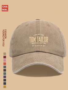1 Mũ bóng chày Polyester cho nam - Họa tiết "Tom Tailor", Phong cách thể thao hiện đại, Mũ lưỡi trai đen, Thoáng khí & Thoải mái, Màu trơn Tối giản, Vành cong cổ điển, Mũ lưỡi trai mềm mại cho bố, Kích thước có thể điều chỉnh, Mũ trượt ván thường ngày cho cặp đôi trẻ trung, thích hợp cho các hoạt động giải trí ngoài trời, thể thao, đi bộ đường dài, Chiếc mũ lý tưởng cho các ông bố, bà mẹ, tiệc tùng bạn bè - A - Xem 11