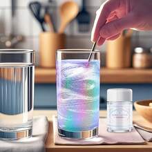 Polvo brillante comestible de arcoíris, purpurina iridiscente para bebidas, polvo brillante para chocolate - Multicolor - Ver 5