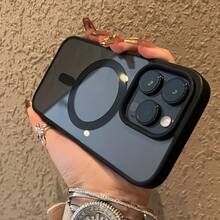 Phone Case - Phone Case - Magnetic Mobile Phone Case With A Soft Edge And Skin-Like Feel, Compatible With For Iphone Models 13 Through 17, Including Plus, Pro, Pro Max, And 16E, Offering Full Coverage And Transparency - Black - View 4