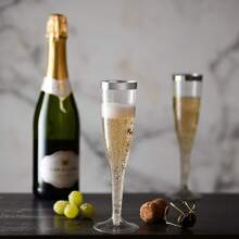 6PCS/8PCS/22PCS/66PCS Transparent Plastic Champagne Glasses, [REUSABLE] 4.5oz Transparent Plastic Cocktail Party Cups, Suitable For Parties, Weddings, And Large Celebrations