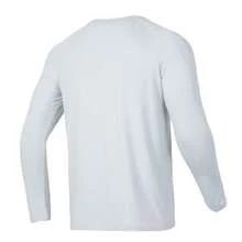 Under Armour 男士休闲柔软针织圆领长袖 T 恤，日常训练健身上衣 - 淺灰色 - 查看 2