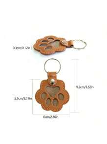 PETSIN Pet Lost Hair Storage Keychain, Cat And Dog Hair Storage Bag, Leather Pet Hair Charm Bag