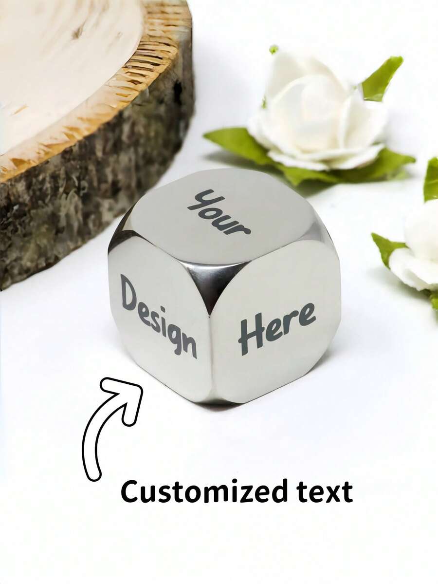 Custom Stainless Steel Dice - Fully Personalizable All Six Sides