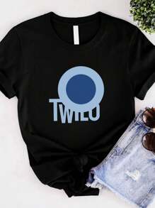 180g Pure Cotton TWILO Dance Club Bar Men's Cotton Crew T-Shirt LGBTQ Gay NYC House Music Streetwear Soft Graphic Summer Comfortable Stylish Stretched Print Round Neck Short Sleeve Unisex Versatile Designer Clothes Breathable Fashion Top For Everyday Wear Slightly Casual For Women - Black - View 2