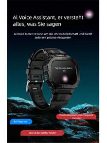 LOKMAT OCEAN GT Smartwatch, 1.75-Inch HD Screen, Bluetooth Calling, Push Message Reminders, Over 100 Sports Functions, Waterproof Outdoor Sports Watch, Flashlight Lighting Function - OCEAN GT - 查看 7