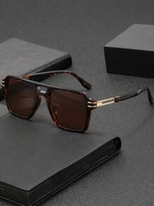 1 Pair Men's Fashionable Casual Outdoor High-End Street Style Streetwear Party Versatile Personalized Fashion Glasses