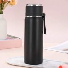 500ml Thermal Drink Bottle With Cup, Stainless Steel Coffee Thermos, Handle Thermos Water Bottle, Travel Cup.