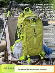 1 件轻便徒步背包、露营背包、防水徒步背包、紧凑型旅行背包、男女轻便徒步背包、露营、登山、户外运动、大容量、旅行、万圣节、圣诞节、感恩节礼物、运动健身背包