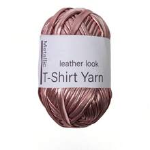 Sợi ruy băng ánh kim 100g/3.53oz dùng để móc và đan, dài 33m/36yds, thích hợp cho chăn, gối và thảm - Màu sắc ánh kim độc đáo, đồ thủ công DIY dệt túi, gối, búp bê, dự án móc - Nhiều màu - Xem 17
