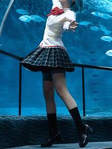 1 件万圣节校服套装，魔法少女角色扮演动漫服装，适合会议，洛丽塔校园风格 - 彩色 - 查看 6