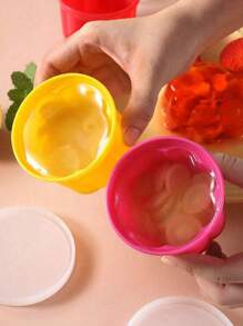 6/12 Packs Silicone Pudding Molds With Lids, Easy Release Non-Stick Octagon Jelly Molds Set For Mousse, Ice Cream - Perfect For Birthday Party Supplies, Camping Dessert, Home Baking, Christmas & Eid Gift