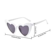 16pcs Fun Designed Heart-Shaped Glasses, Black And White Paired With Casual Glasses, Suitable For Various Themed Gatherings, Concerts, Performance Celebrations, Parties, Street Photography, Photo Booths, And Preferred Decorative Props