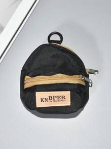 Cute Funny Little Black Person Hanging Bag Phone Case Short Strap Handheld Mini Purse Weird Expression Earphone Case Jeans Waist Bag Card Holder Mini Change Purse Gift For Men And Women Gifts For Mother, Family, Friends, Birthday, Holiday Phone Charm, Phone Chain