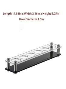 亚克力子弹杯架，酒吧/KTV啤酒杯架，酒杯/红酒杯架 - 透明+黑色底 - 查看 9