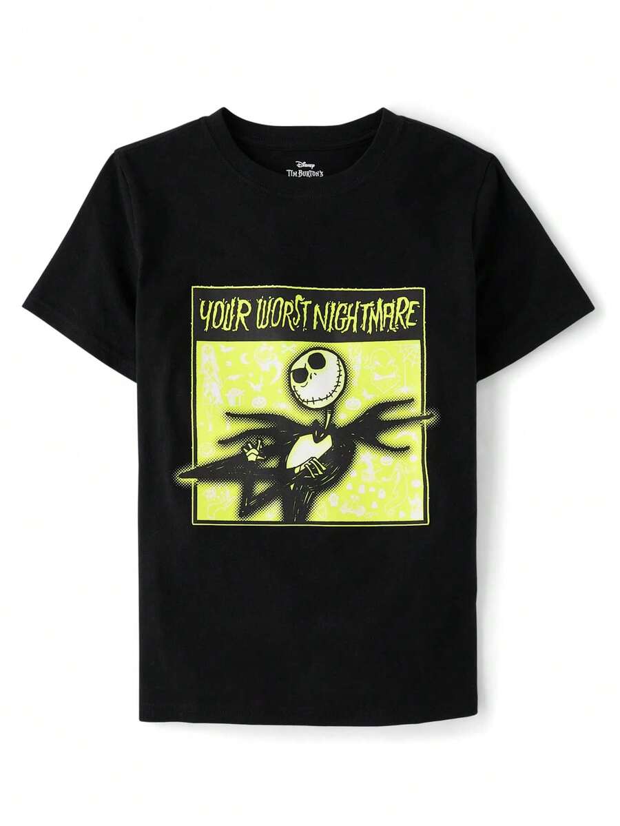 The Children's PLACE Boys Nightmare Before Christmas™ Graphic Tee - màu đen - Xem 1