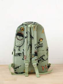 1 Set Backpack With Lunch Box & Pencil Case, Fashion Stylish Cute Large Capacity Multipurpose Backpack For Travel