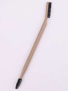 1pc Dual-Ended Makeup Brush, Spiral Eyebrow Brush & Lash Comb, Grooming Tool For Defined Brows, Portable Beauty Makeup Brush