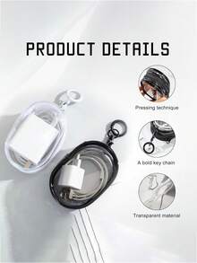 2 pezzi Borsa trasparente per l'organizzazione dei cavi dati, organizer per cavi USB, borsa per accessori elettronici, accessori da viaggio per lo stoccaggio, borse cosmetiche, utilizzati per organizzare cavi USB, cuffie e altri articoli funzionali. Un must-have per i viaggi, la prima scelta per il ritorno a scuola e un regalo per le vacanze. - Multicolore - Visualizzare 6