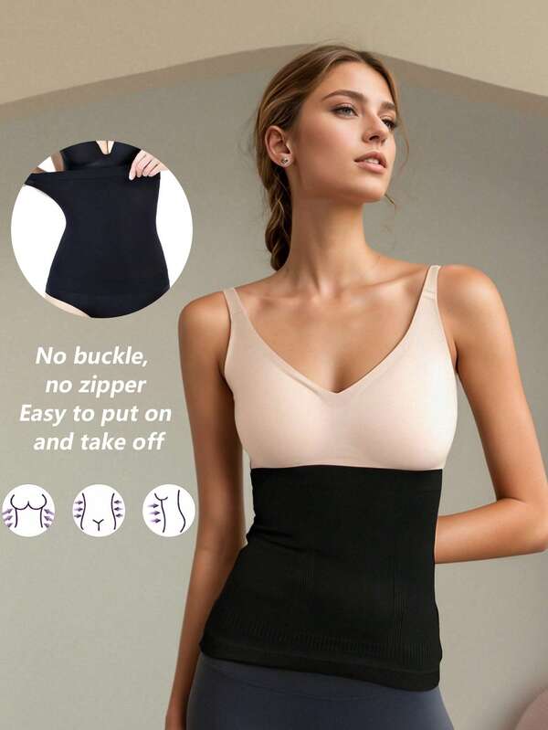 1 Stück schlankmachender und körperformender nahtloser knochenloser Gürtel mit hoher Taille, Taillengürtel, Bauchgürtel