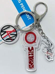 1 pieza Llavero con colgante acrílico estilo Kpop, regalo de cumpleaños para la novia - Multicolor - Ver 18