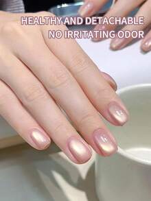 annies 10毫升/1支 丝绸金色猫眼磁性凝胶指甲油 可卸UV LED指甲油 裸金色光玻璃珠猫眼美甲 DIY美甲 - 彩色 - 查看 6