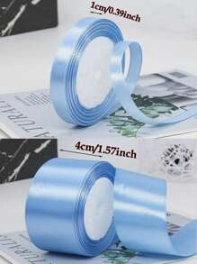 1 pieza de cinta de 1 cm/4 cm de ancho x 22 m de largo para hacer rosas de bricolaje, cajas de pasteles, decoración de flores frescas, cinta de colores, decoración de bodas y automóviles