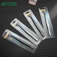 German Quality Stainless Steel Tweezers Anti-Static Curved Tip For DIY Nail Art Crafts - Multicolor - View 3