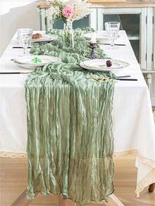 7 Packs Cheesecloth Table Gauze Table Napkins Runner 10ft Boho Gauze Table Runner 35x118 Inch Rustic Cheese Cloth Sheer Table Runner For Wedding Bridal Shower Birthday Party Decorations - Multicolor - View 6