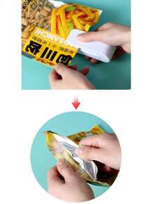 1pc Mini Food Sealer Machine, Portable Household Plastic Bag Sealing Device, Moisture-Proof & Fresh-Keeping