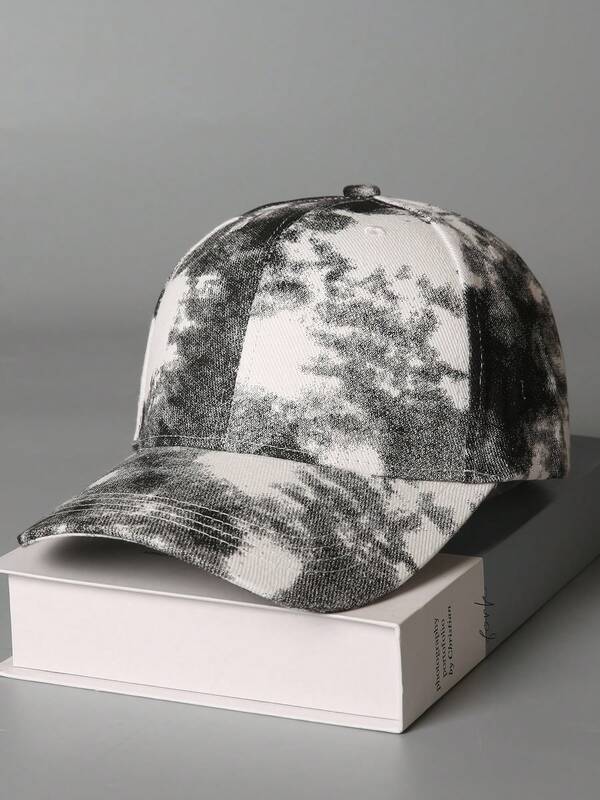 Tie-Dye Baseball Cap, Unisex, Adjustable Head Size, Outdoor Sports Sun Hat, Suitable For Spring/Summer