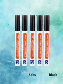 5 件装瓷砖标记填缝笔墙缝笔用于瓷砖地板浴室接缝修复返校防水瓷砖填缝笔，白色瓷砖修补笔防霉填缝美化剂地砖接缝清洁笔，易于使用的凝胶腻子笔用于浴室厨房瓷砖，返校学校家庭办公用品防水填缝修复笔