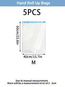 10/6/3/1pcs Vacuum Compression Storage Bags, Large Capacity Clothes Organizer Bags, No Vacuum Pump Needed, Thick Wardrobe Storage Bags, Waterproof & Moisture-Proof Bedding Bags, Ideal For Efficient Packing And Home Organization - Multicolor - View 12