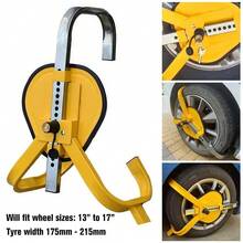Wheel Lock Clamp 13''-17'' Heavy Duty Anti-Theft Lock For Caravan Trailer - Yellow - View 1